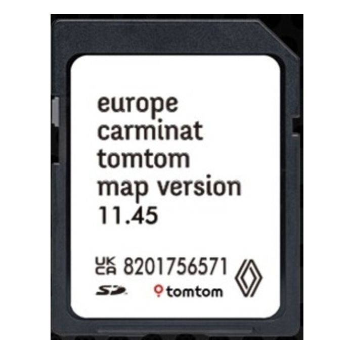 Tarjeta SD de navegación GPS - TOMTOM - Europa 2025 - Compatible con Renault - Avisos de zonas de peligro - Versión 11.45