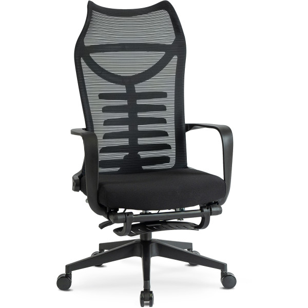 Krzesło Obrotowe Biurowe Fotel Ergonomiczny Czarny ACTON