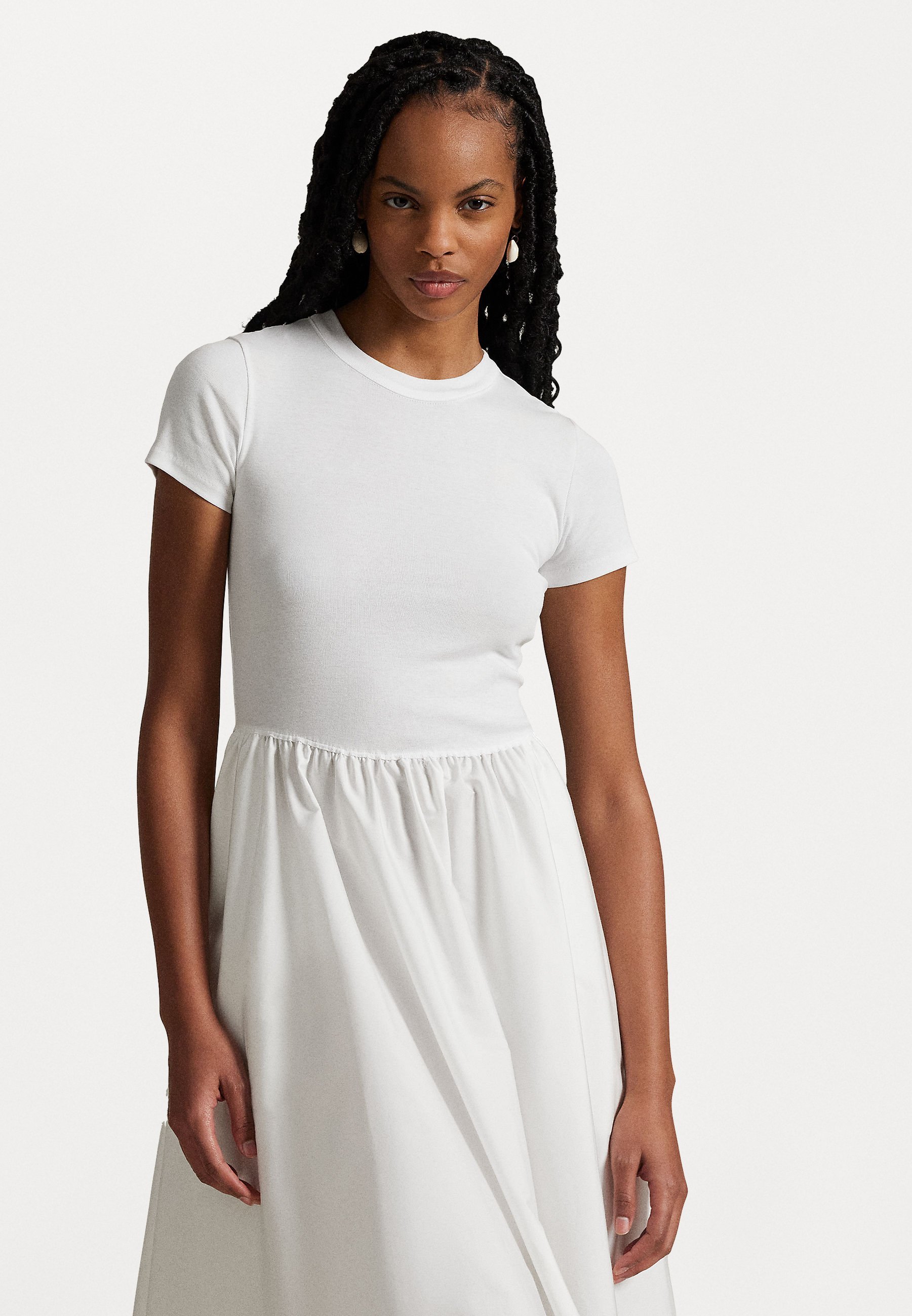 Robe Polo Ralph Lauren en jersey blanc