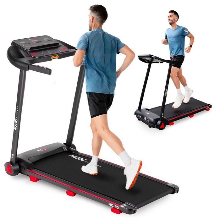 Tapis de course pliable - FITFIU Fitness MC-90 - moteur 2.0HP - max.14km/h - inclinaison 9% - surface 41x107cm - App et Bluetooth