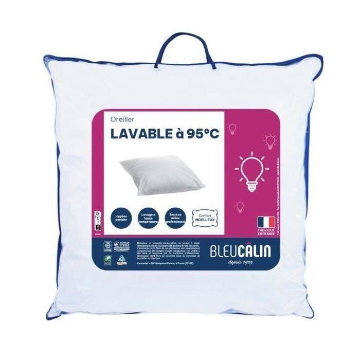 Cuscino termoformabile - 60 x 60 cm - Morbido - BLUE CALIN - Bianco