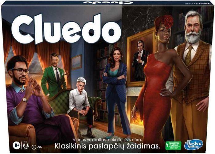 Board game - HASBRO - CLUEDO - Classic strategy game - Lithuanian - 2 or more players