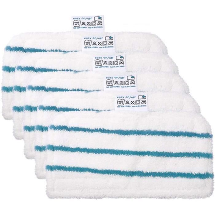 Lot de 5 Lingettes Microfibres Rectangulaires pour Black+Decker Balais Vapeur，Produit Authentique pour FSM1630/1610/P20/H13E5/1321