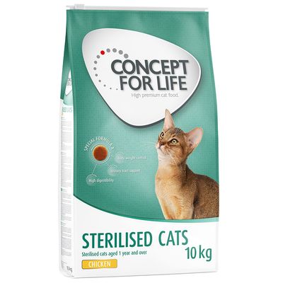 Concept for Life -steriloitujen kissojen kuivaruoka - kanaa