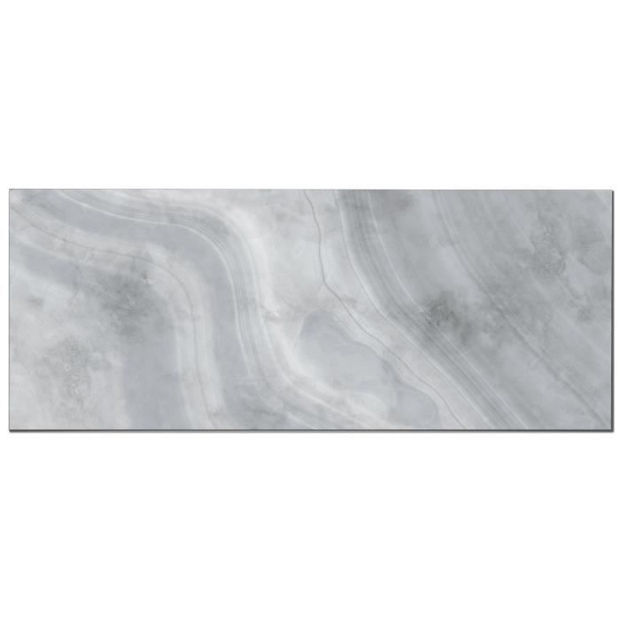 Panorama Crédence Adhésive Cuisine Marbre Gris 60x200 cm - Crédence Adhésive pour Cuisine - Protege Mur Cuisine
