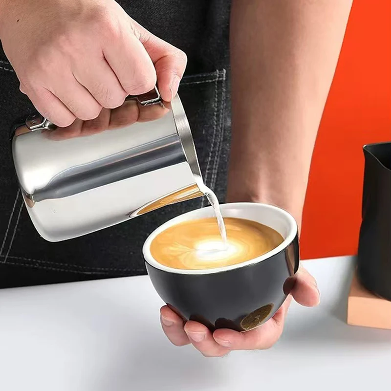 Tasse Lahua en acier inoxydable 316, 350/600/1000 ml, pichet à lait, tasse à café latte, pichet à mousser le lait, mug