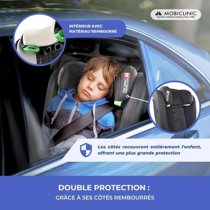 Silla de coche infantil Mobiclinic IsoFix Grupo 2/3 100-150 cm 10 posiciones 15-36 kg 3,5-12 años Protección contra impactos laterales Lionfix Max