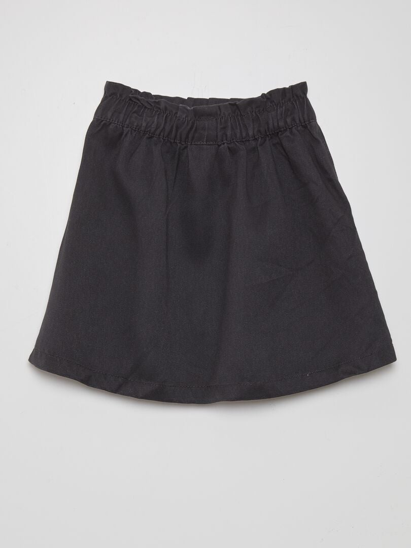 Papieren rok met zakken - ZWART
