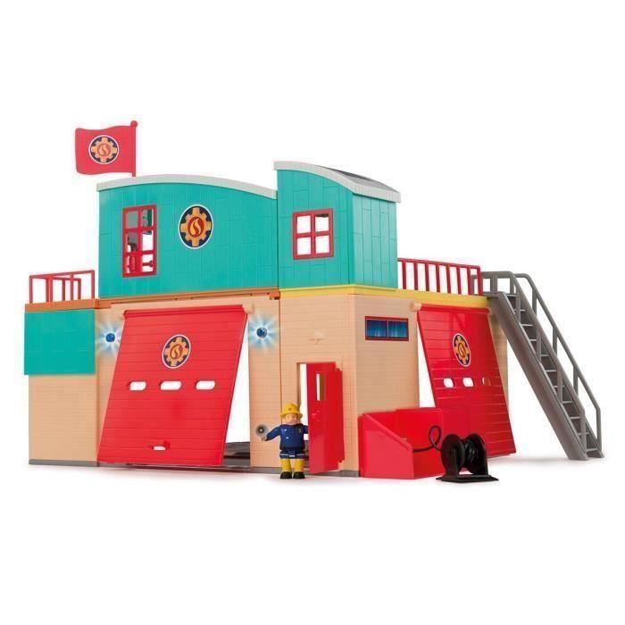 Caserne Sam le Pompier Pontypandy Smoby avec 1 figurine - Jouet pour enfant à partir de 3 ans