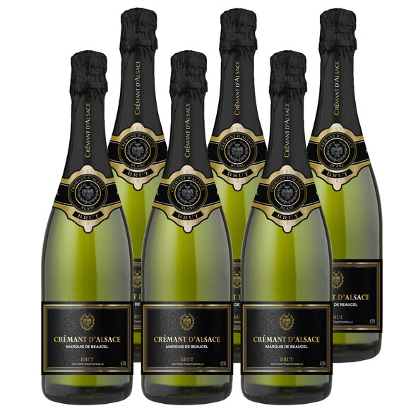 Crémant de Alsace AOC, 6 lahví po 0,75l