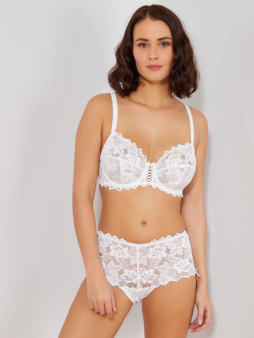 Sutiã de renda Arum 'Sans Complexe' - Branco
