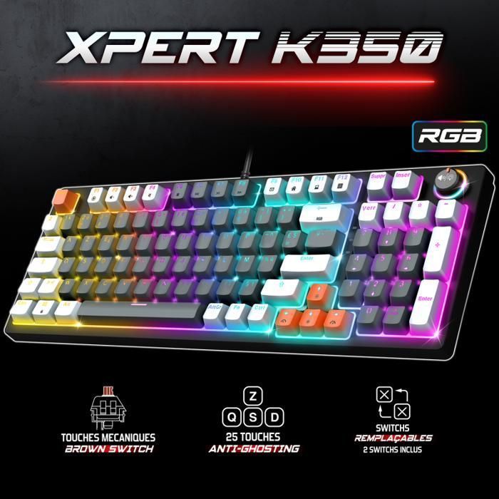 Spirit of Gamer - XPERT-K350 GRAY Mechanical Gaming Keyboard