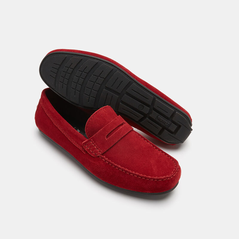 Herrloafers i läder