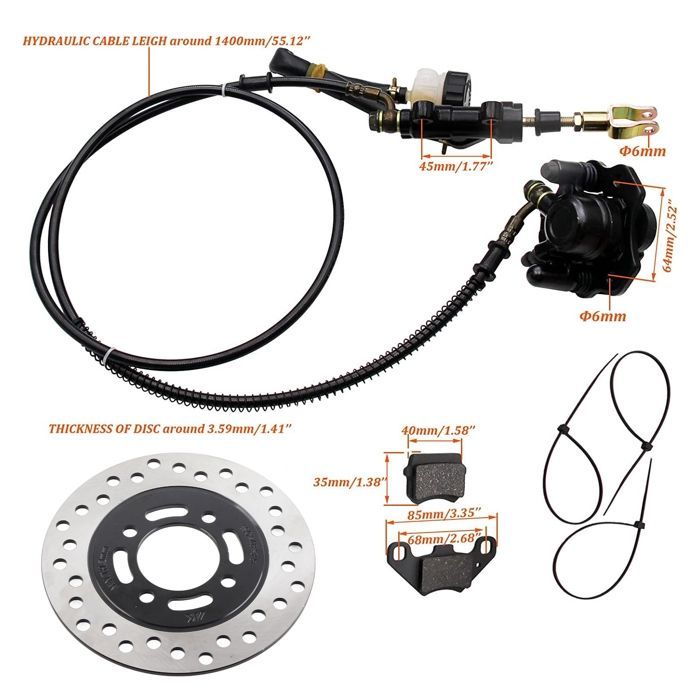 Kit de freins à disque pour moto cross, quad, ATV, kart 50cc-250cc