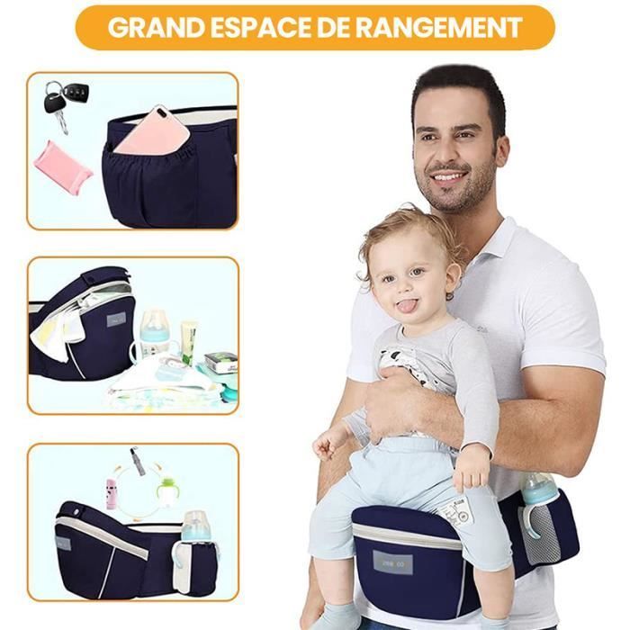 Marsupio ergonomico Ysinobear con seduta per i fianchi, leggero e traspirante in puro cotone, per neonati e bambini dai 3 ai 36 mesi.