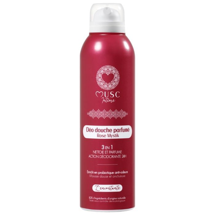 Deodorante Gel Doccia Musc Intime con Rosa Mistica, Incantevole 3 in 1, 200 ml