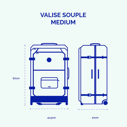 Cabaia Set van 2 zwarte Berlijnse koffers