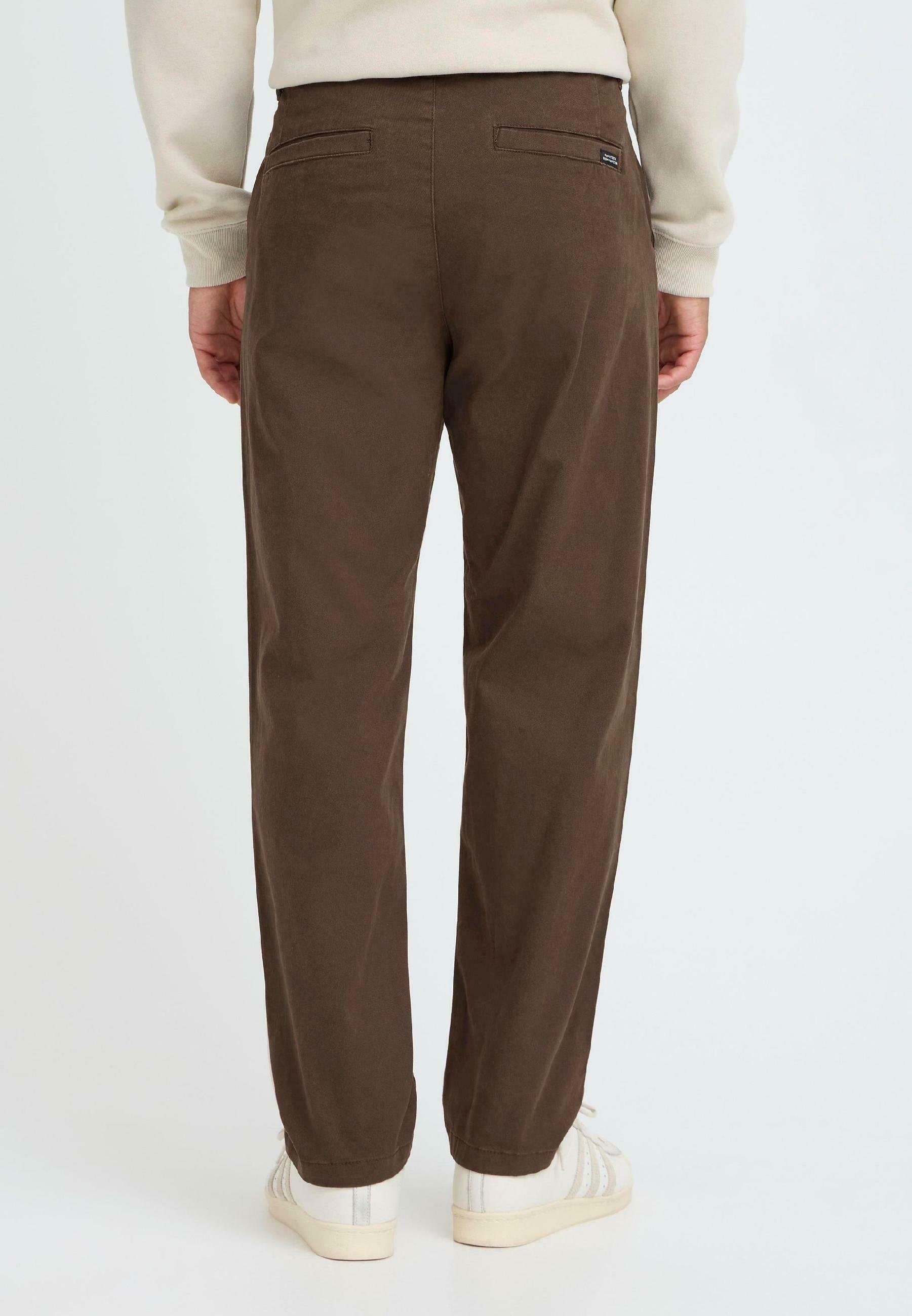 Pantaloni chino Blend BHNATAN WIDE LEG - nero ardesia