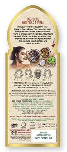 Earth Kiss Illuminating maska za lice s bijelom glinom i aloe verom Hidratantne kreme za lice