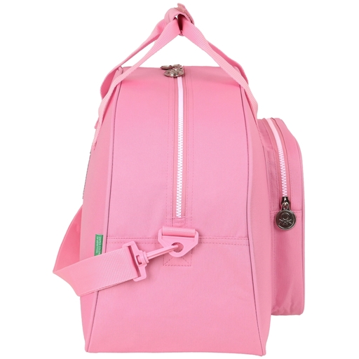 Sac de voyage et de sport Benetton rose 48x33x21