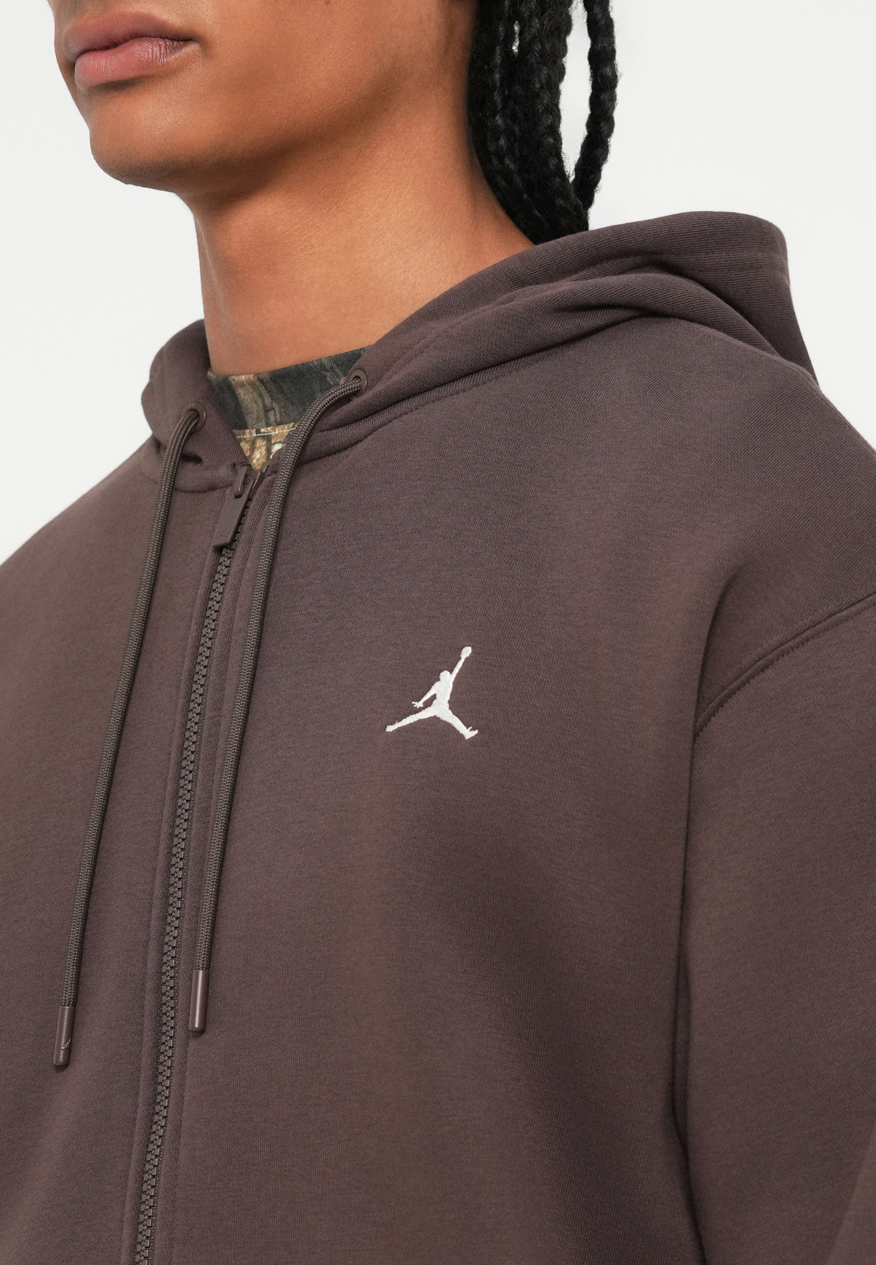 Jordan Zip-up sweatshirt - barokbruin/zeilgroen