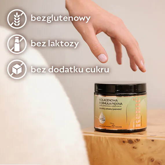 Reme Kolagenowa Formuła Piękna Caffe Latte o Smaku Orzechowym Proszek 150 g