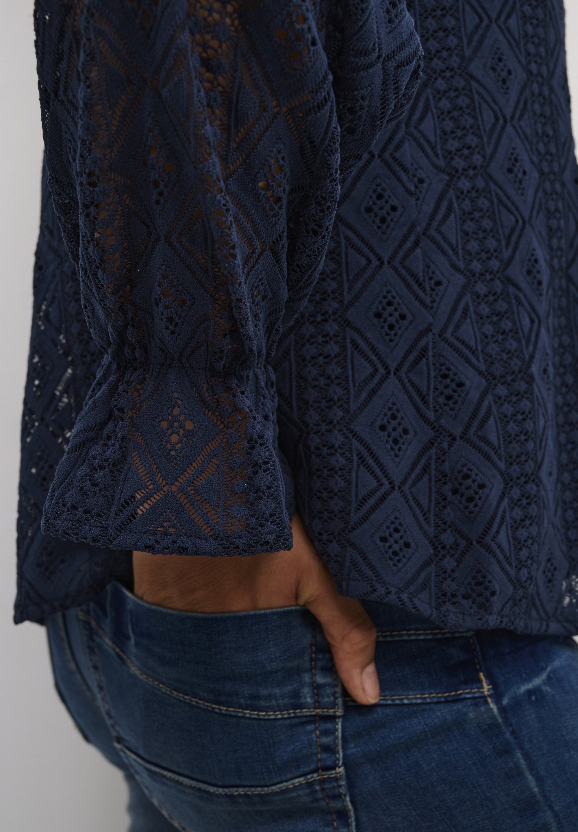 Crème CRDANIKA - Blouse - marineblauwe blazer