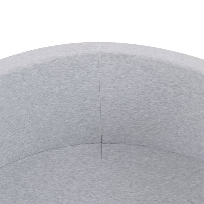 MISIOO Piscina di palline rotonda per cameretta neonati/bambini, in cotone, grigia, 90x30 cm, 200 palline: blu/azzurro/bianco perla