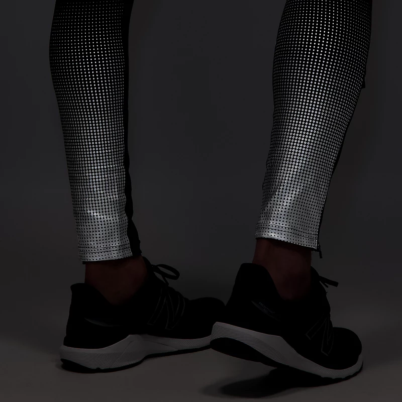 Homme Reflekterende Accelerate Tights - CZARNY METALIK