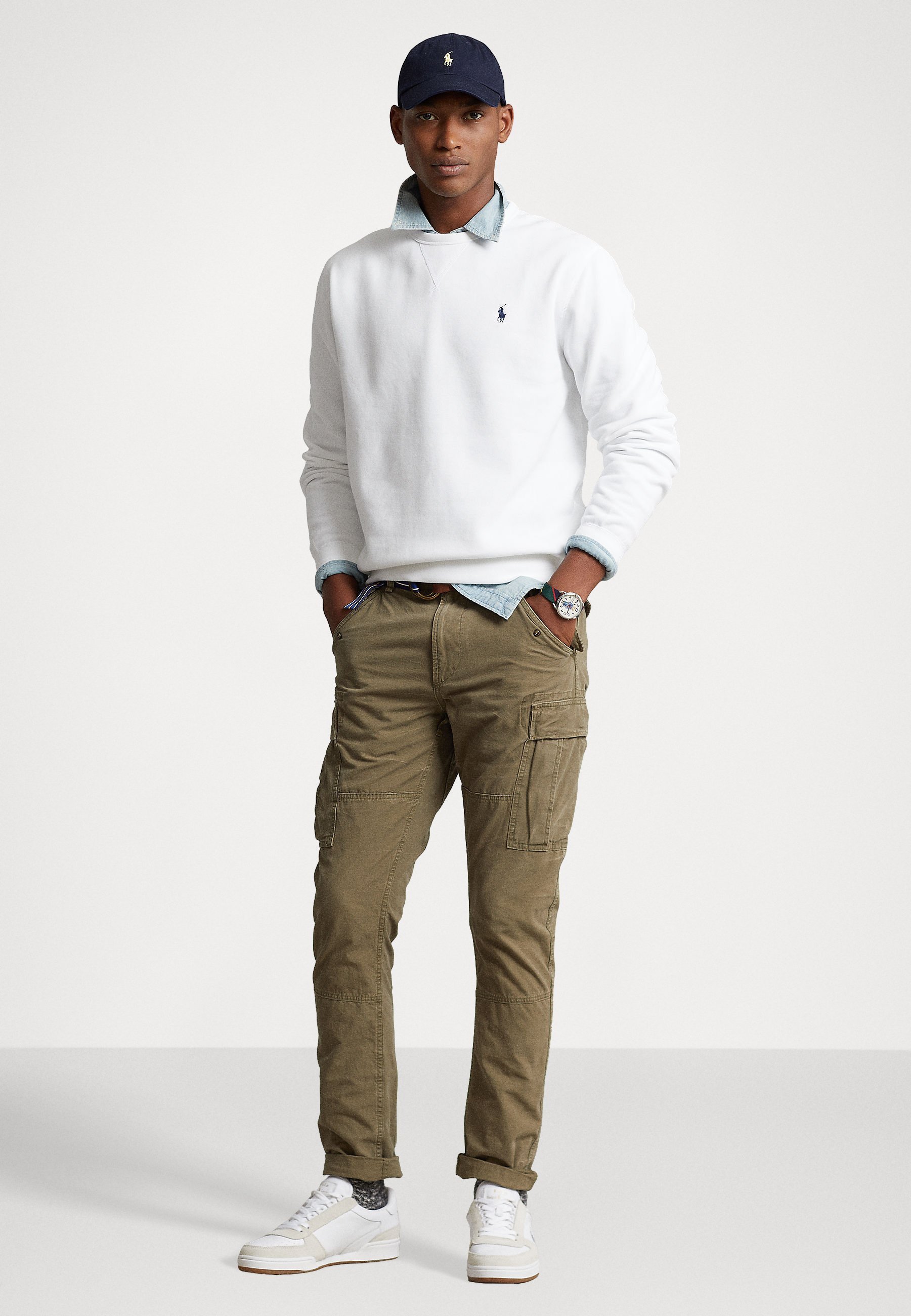 Sweat-shirt en polaire Polo Ralph Lauren THE RL - Blanc