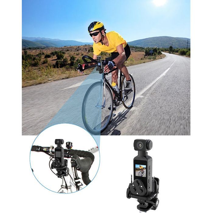 Cámara de acción 4K UHD - Lente giratoria de 270°, WiFi, pantalla de 1,3