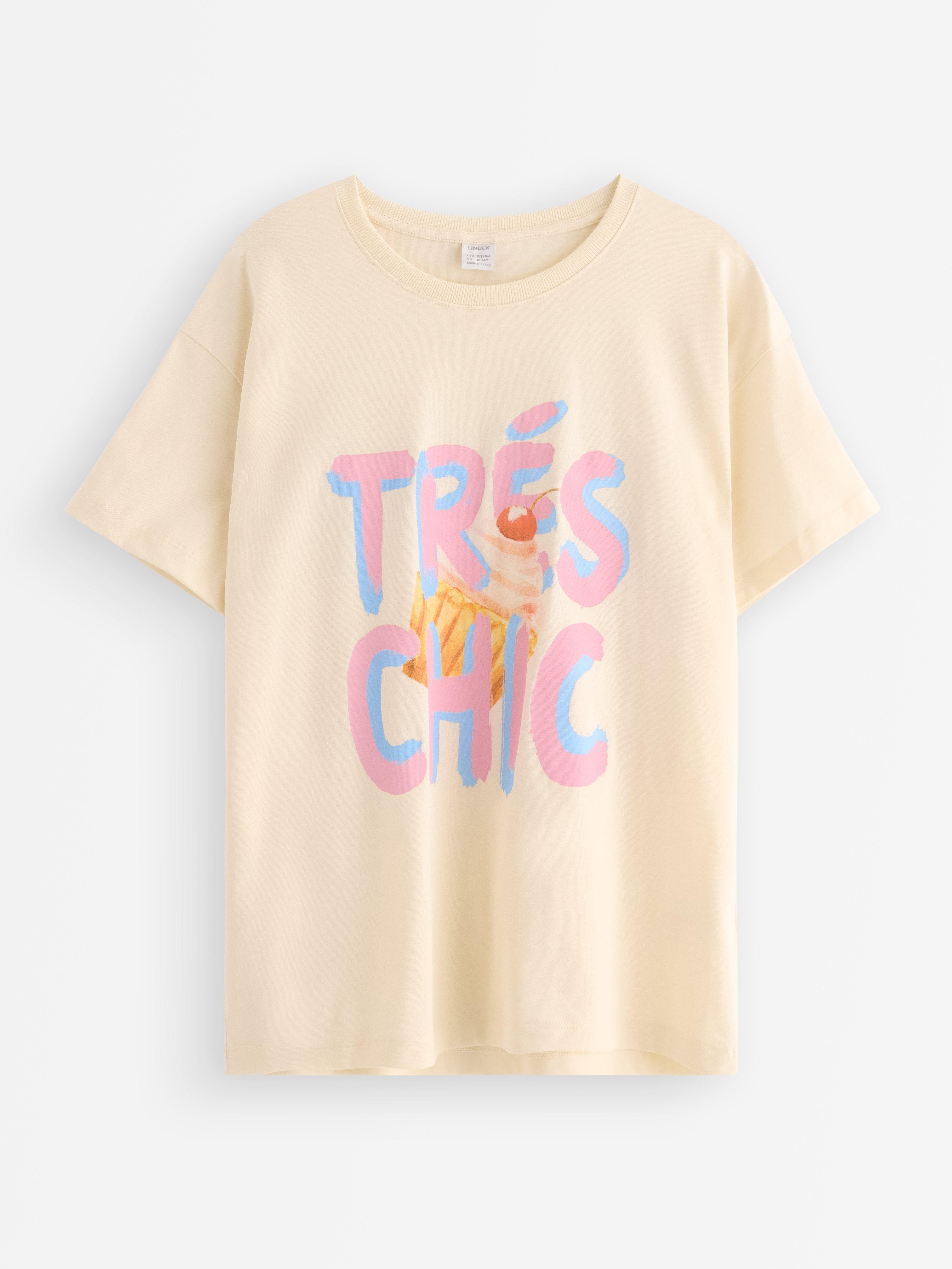 T-skjorte lys beige