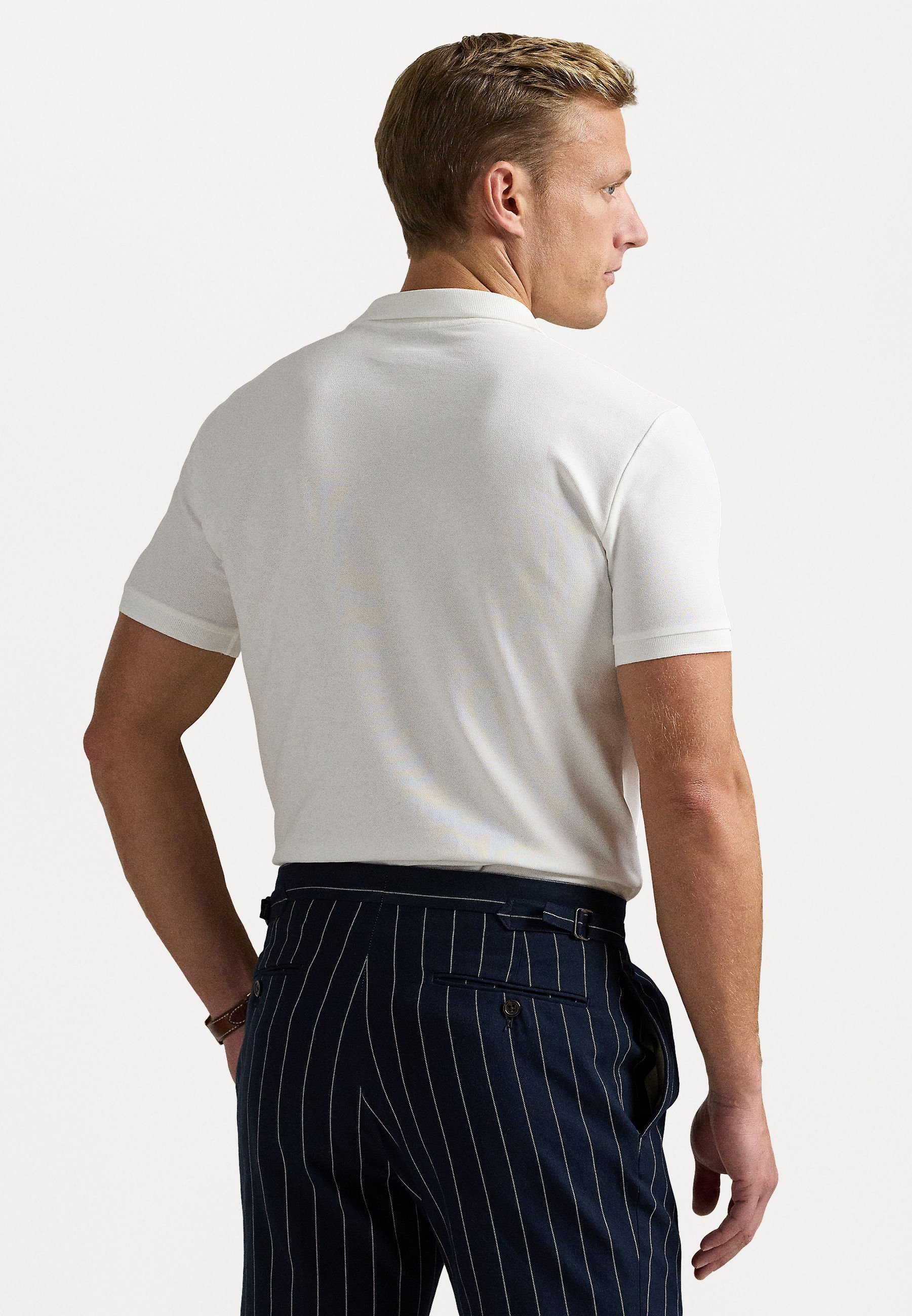 Polo Ralph Lauren CUSTOM SLIM FIT STRETCH - Polo bianca