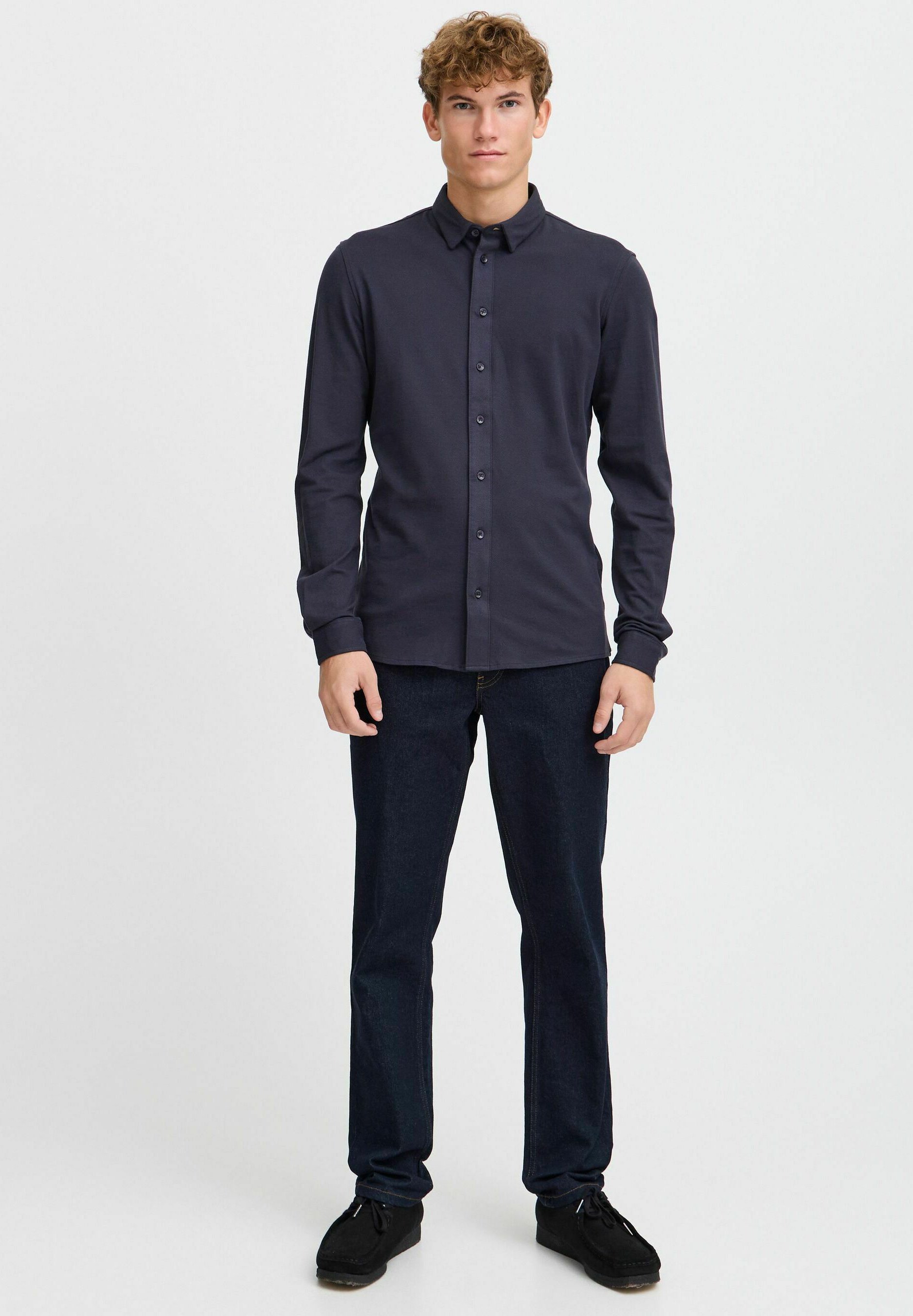 Maglia da baseball CFARTHUR LS BU Picket Jersey - Blu scuro, ideale per il venerdì casual.