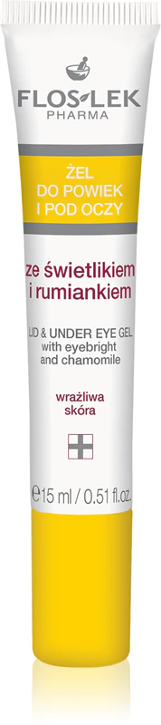 FlosLek Pharma Gel para Cuidados com os Olhos com Eufrásia e Camomila