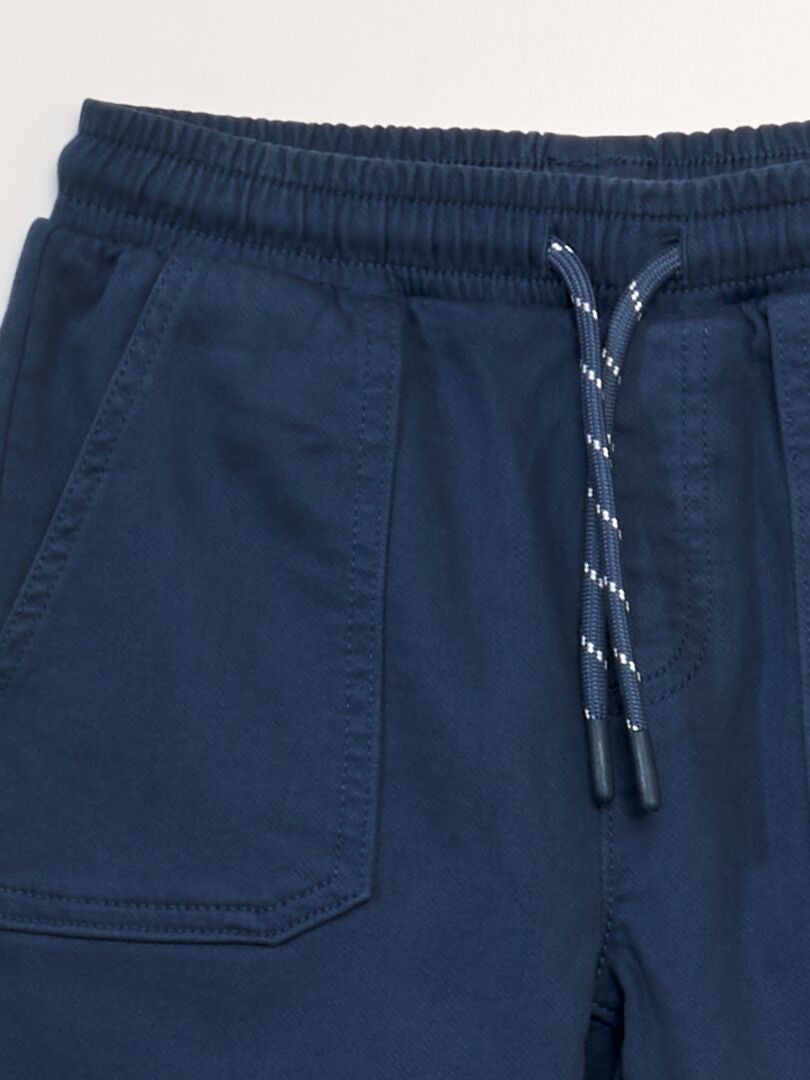 Calça chino estilo jogger - AZUL