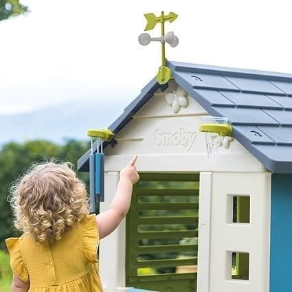 Smoby - Kit Météo - Accessoires de Maison Smoby - Carillon + pluviomètre + girouette - Dés 2 ans