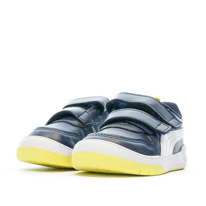 Puma Multiflex Boys' Navy/Yellow Sneakers