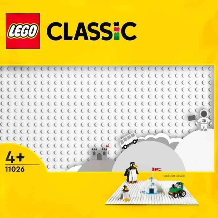 LEGO® 11026 Klassieke witte bouwplaat 32x32, grondplaat voor bouwen, monteren en tentoonstellen