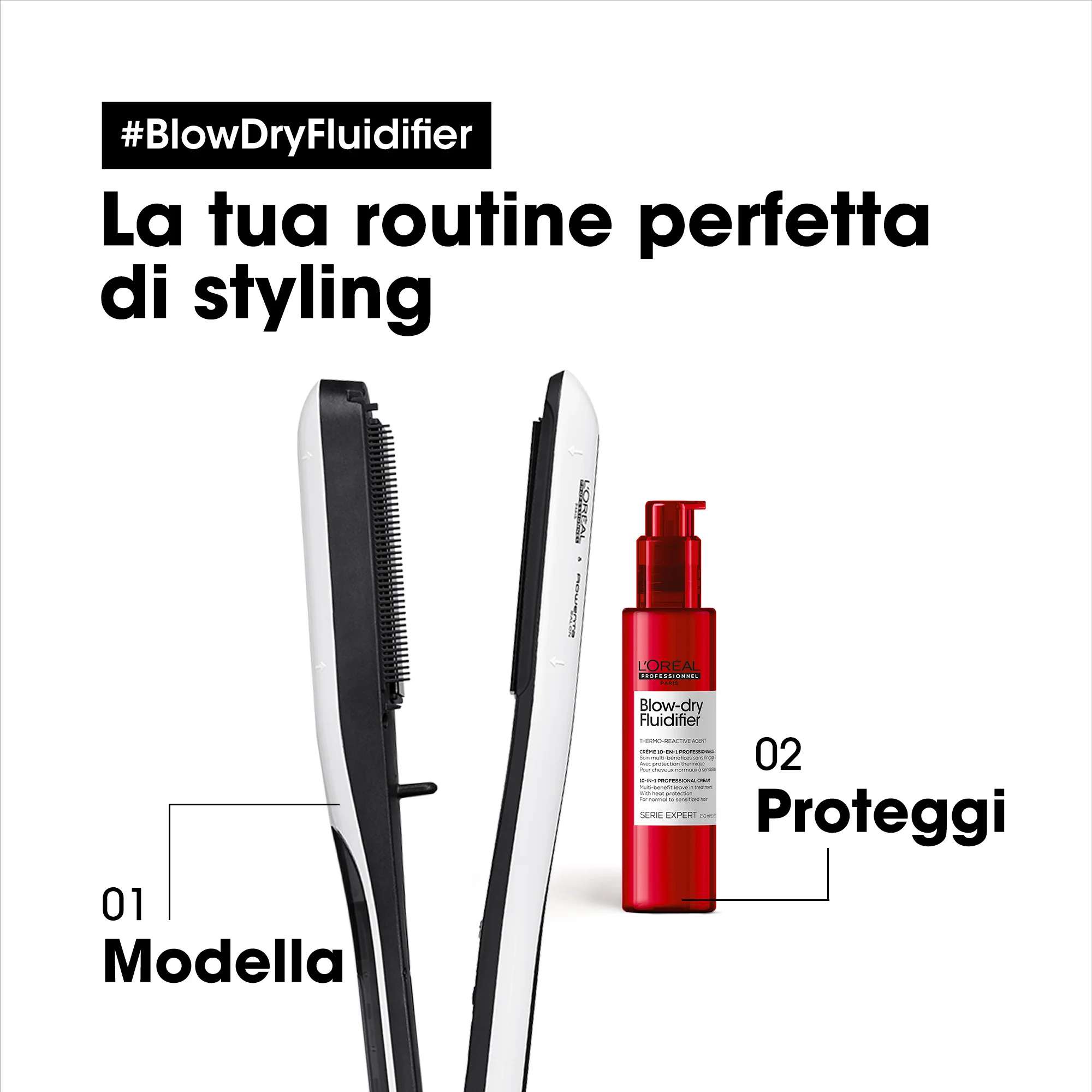 SERIE EXPERT New Blow-Dry Fluidifier - Crema Capelli