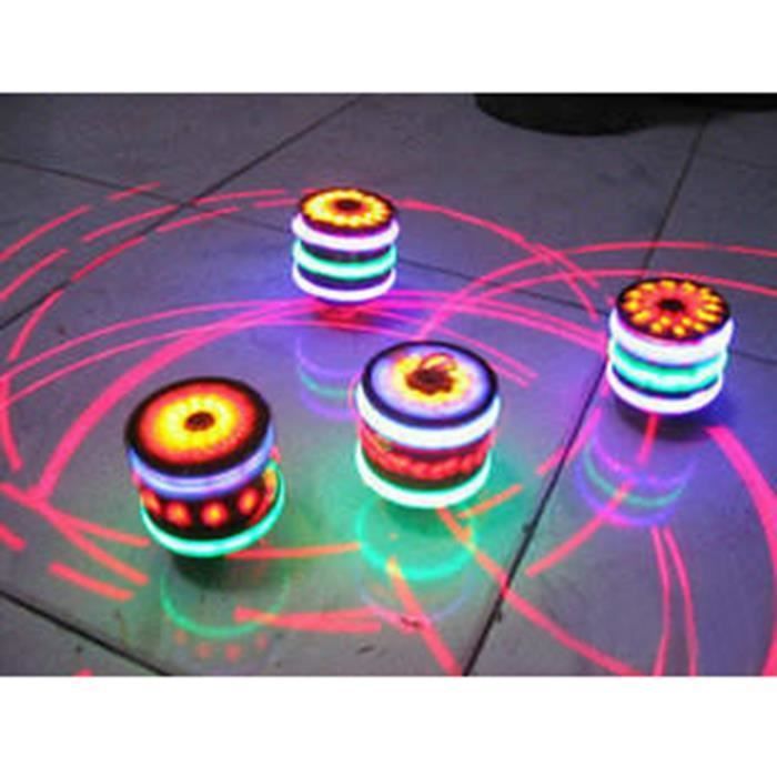 5pcs Toupie Spinning Top Jouet avec Lumière Colorée et Jouets Musicaux pour les Enfants Cadeau Anniversaire