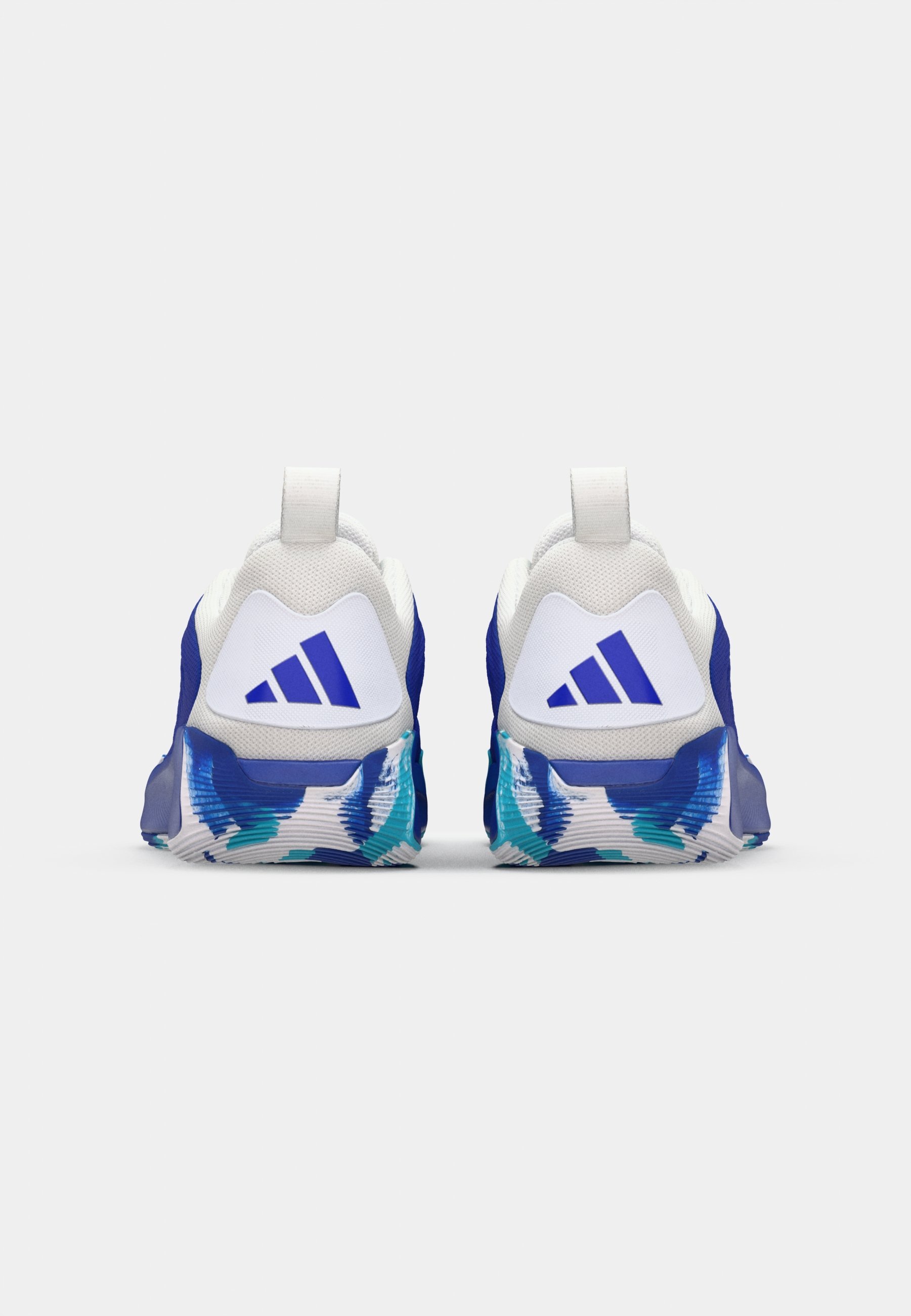 adidas Performance INITIATION - Chaussures de basketball - bleu clair/blanc/cyan clair