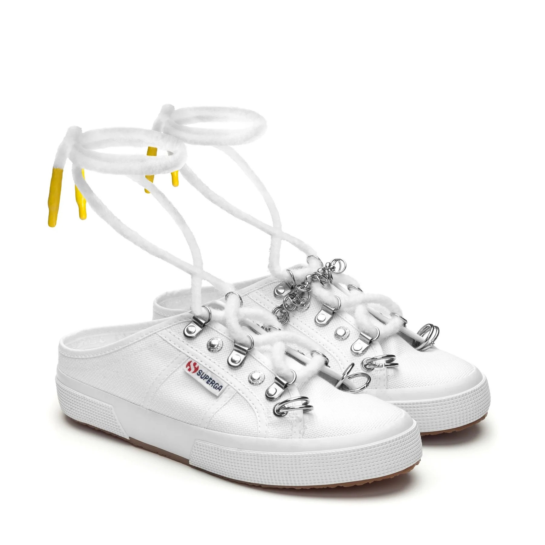 2402 MULE-WHITE-METALLIC CHAIN