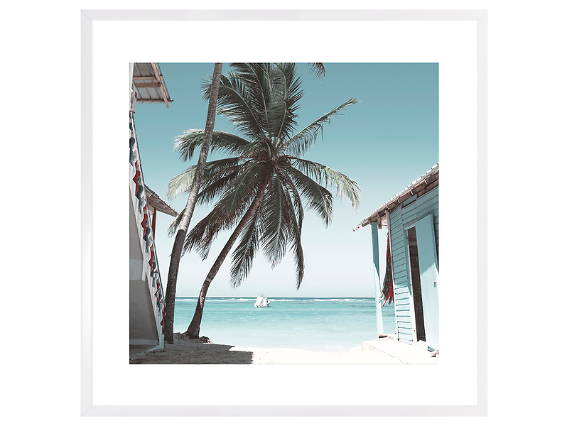 Obraz w ramie Palm View In The Ocean Breeze 73x73 cm