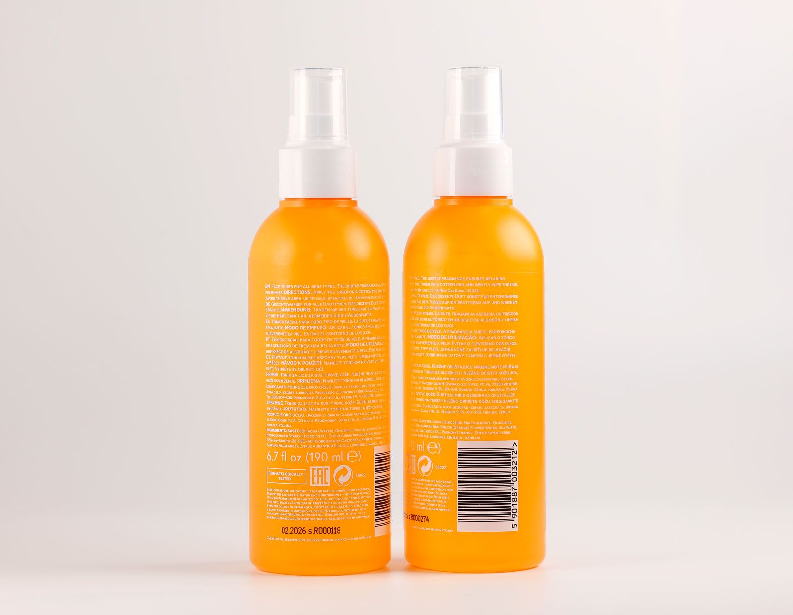 Orange Vibes hidratantni i osvježavajući tonik za lice Tonici za lice