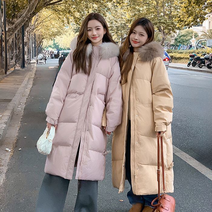 Chaqueta acolchada para mujer - FUNMOON - Cortavientos y con capucha - Rosa
