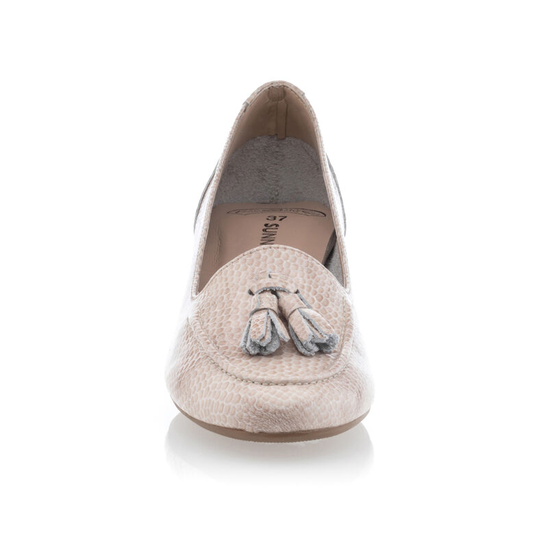 Beige Damen-Loafer/Bootsschuhe