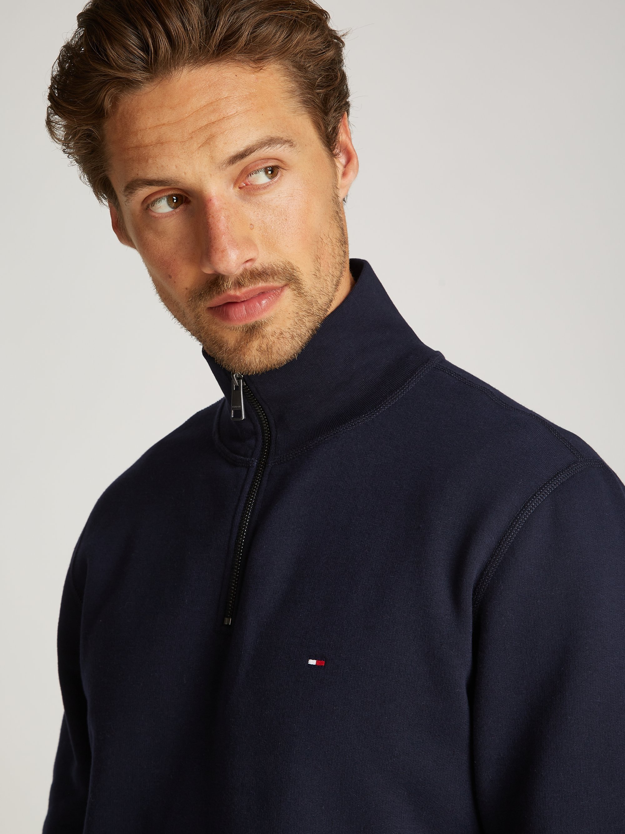 Tommy Hilfiger ESSENTIAL ZIP - Sweatshirt - woestijnhemel
