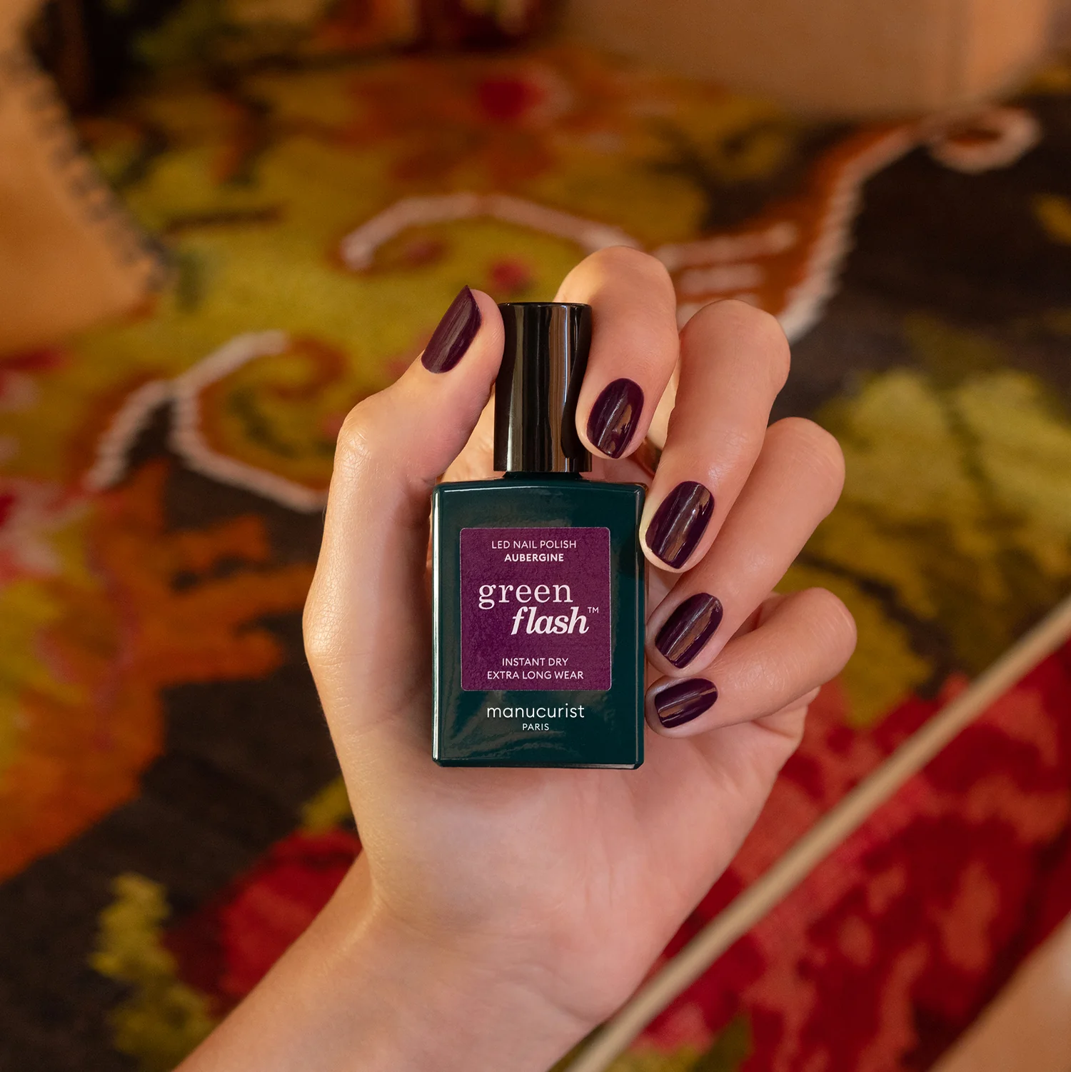 Semi-permanent LED Green Flash™ - 15 ml Aubergine