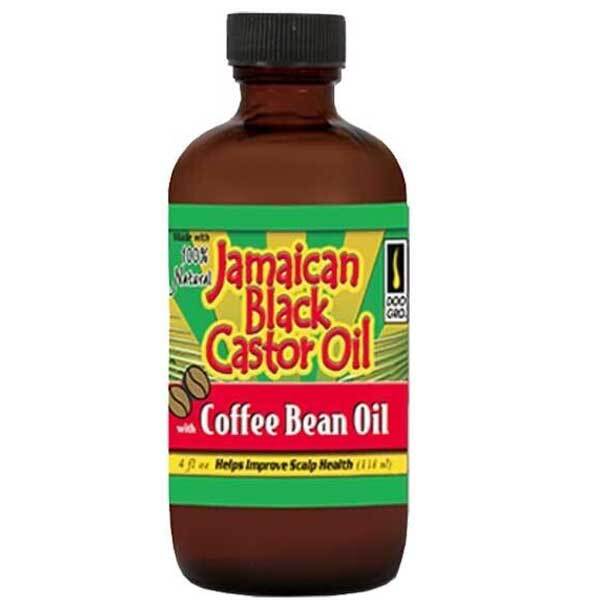Olio di ricino nero giamaicano Doo Gro, olio di chicchi di caffè